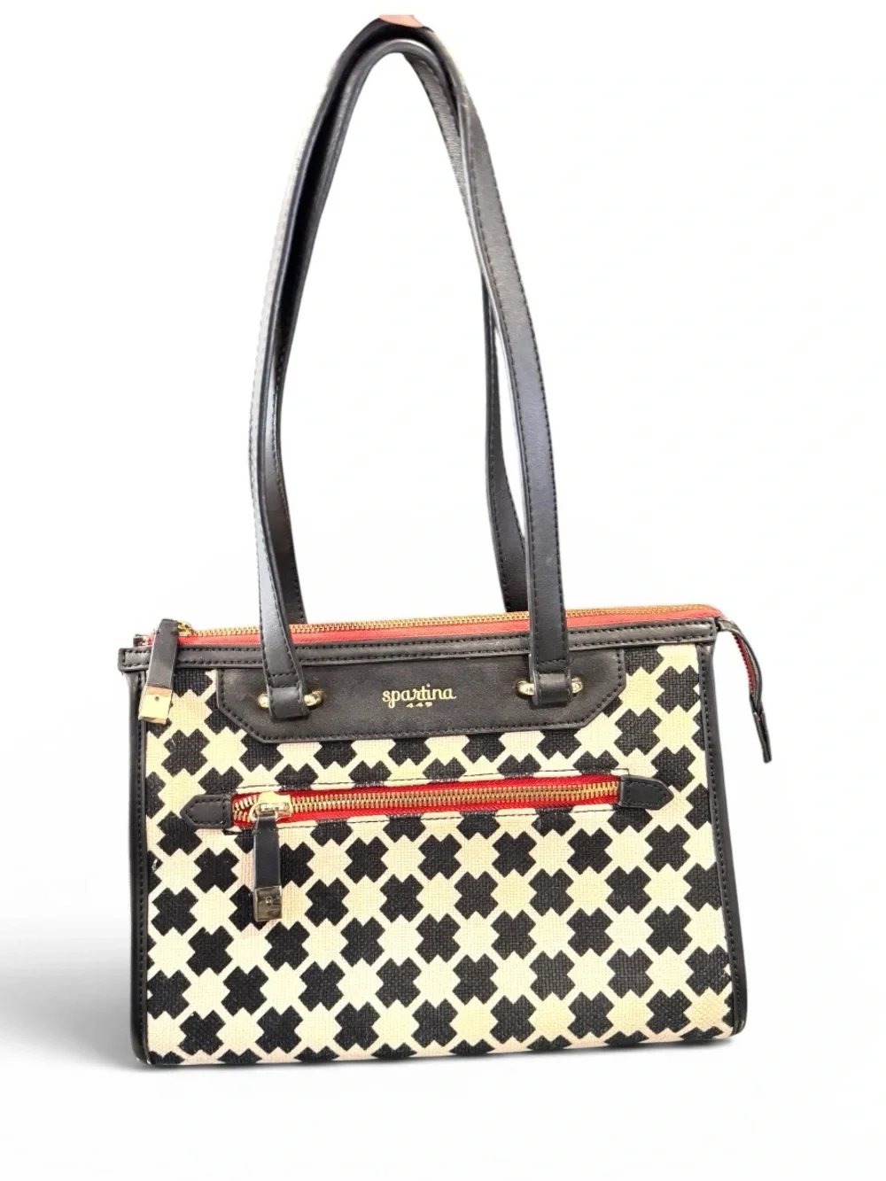 Spartina 449 Ellis Bella Black & White Shoulder Bag
